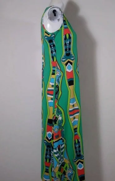 Vintage Pucci Print inspo Style 90s psychedelic mod Bold dress - Picture 6 of 8